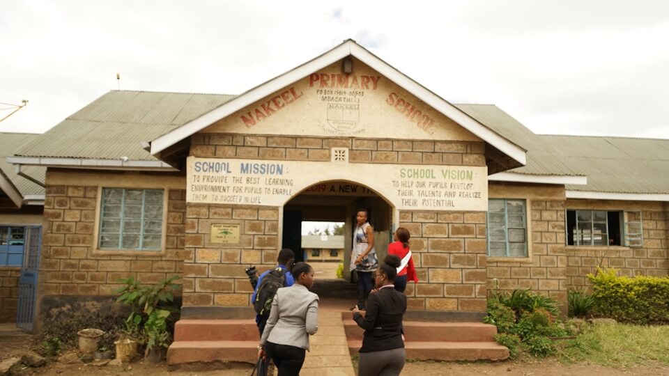 Visit to Nakeel Primary with Miss Africa United Nations, Sylvia Mochabo and Rt. Hon. Ashura Michael